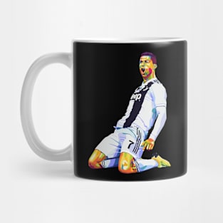 Ronaldo celebration pop art Mug